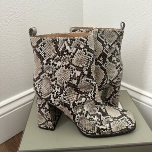 Circus by Sam Edelman Snakeskin Ankle Boots